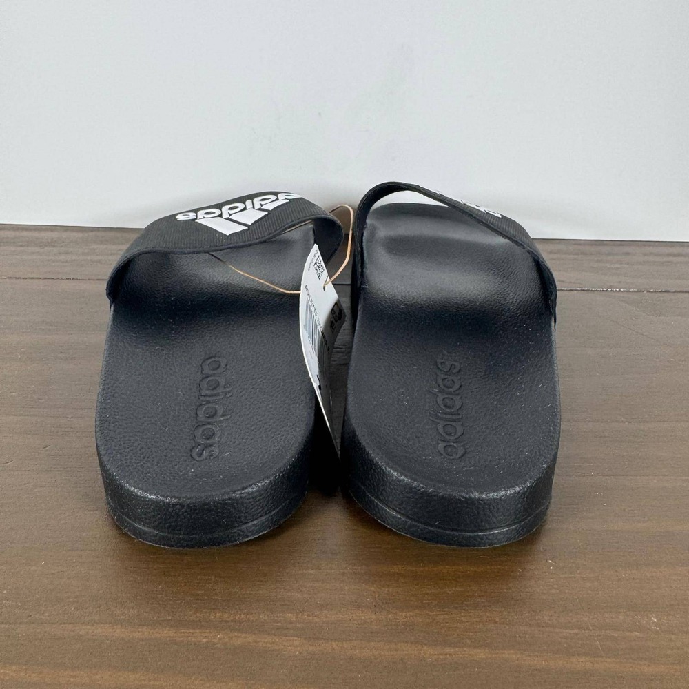 Adidas Adilette Shower K Slides Black White Kids Size 2 Sandals G27627 NWT New - Picture 5 of 12